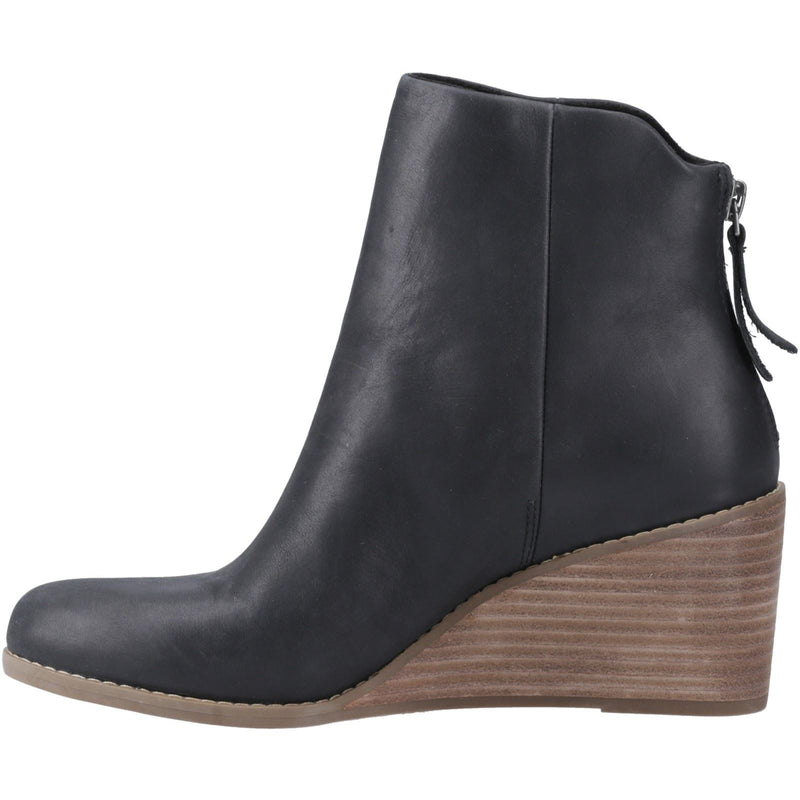 TOMS Casey Leder Damen Schwarze Stiefel