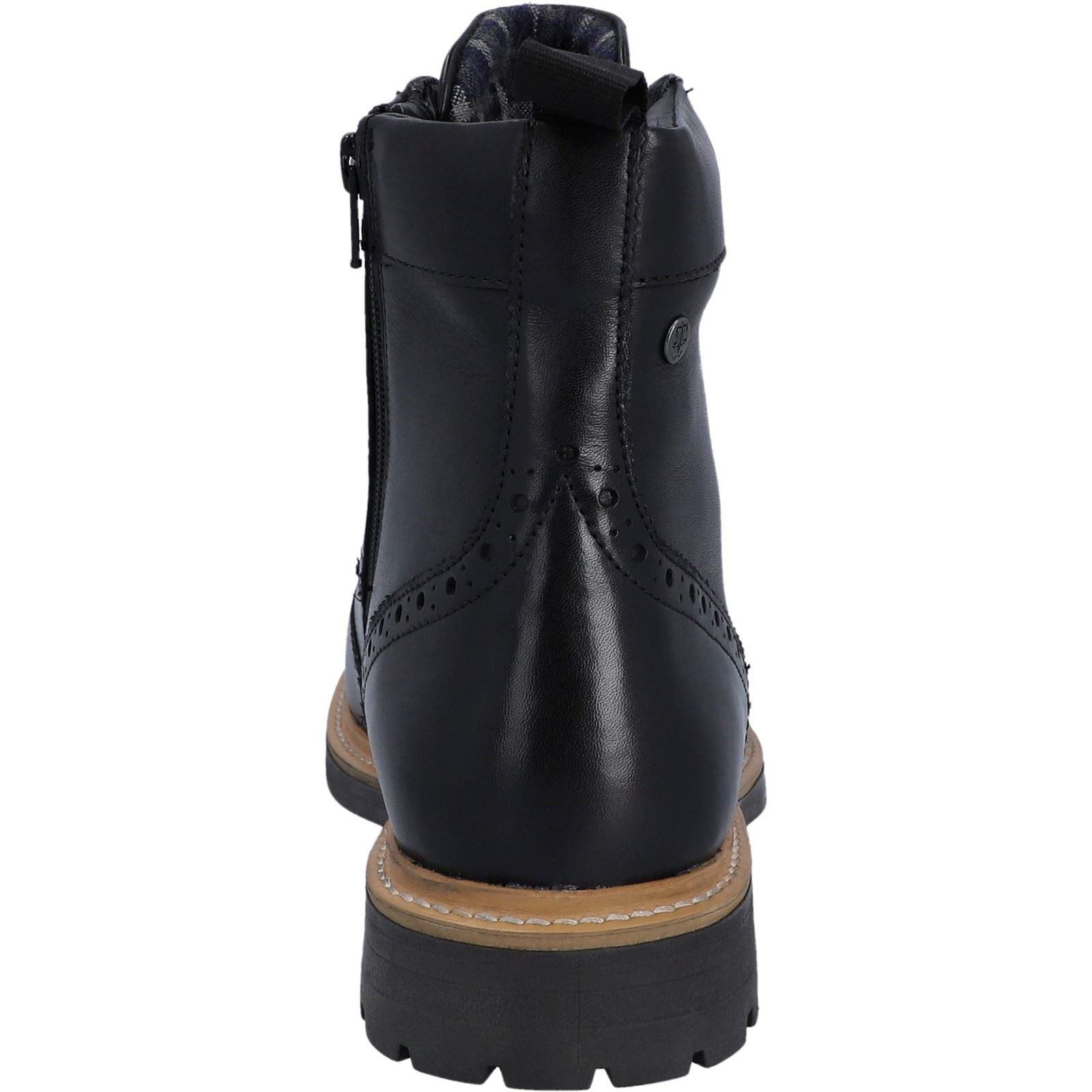 Hunter Cawdor Leder Herren-Schwarz Brogues-Schuhe