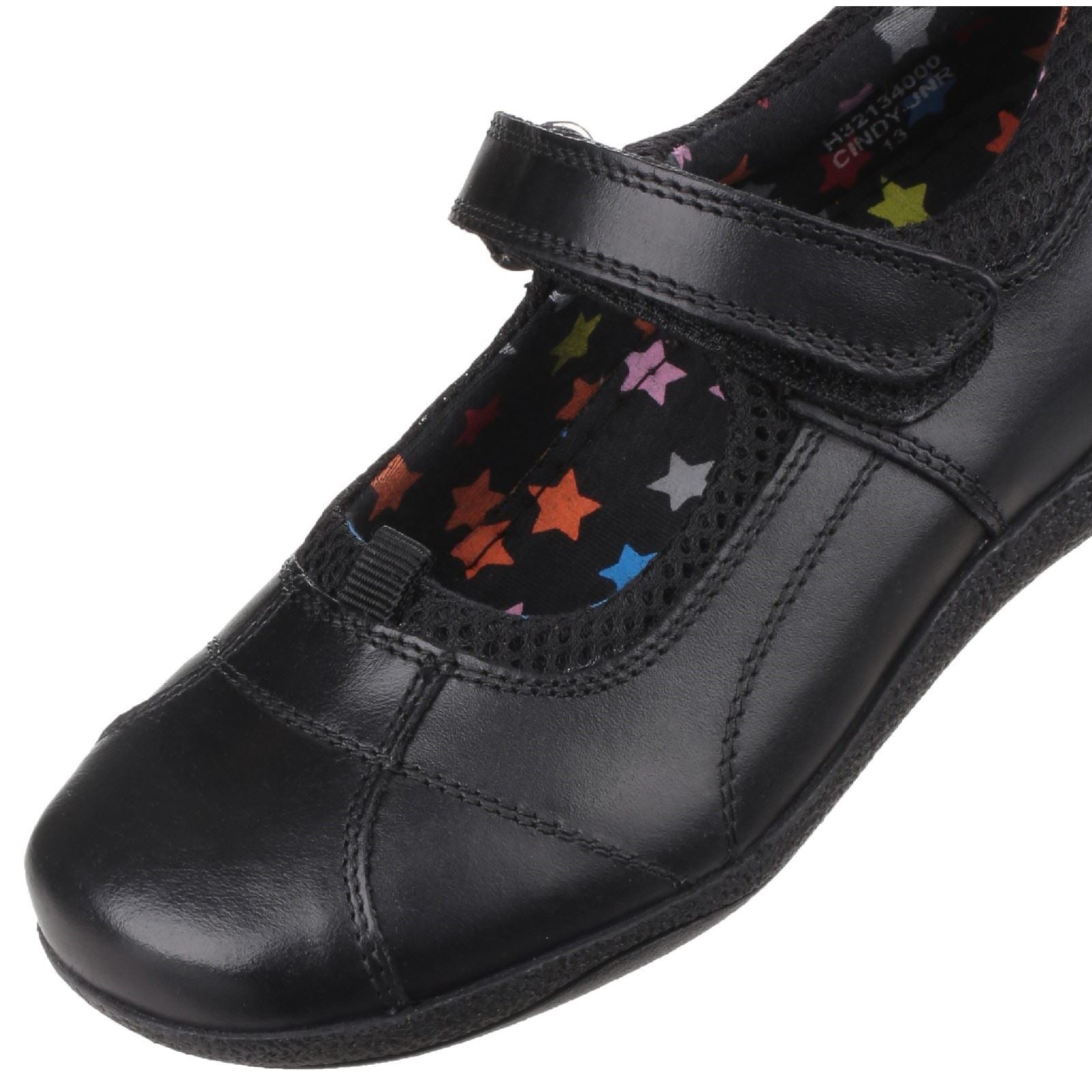 Hush Puppies Cindy Senior Mädchenschuhe Aus Schwarzem Leder