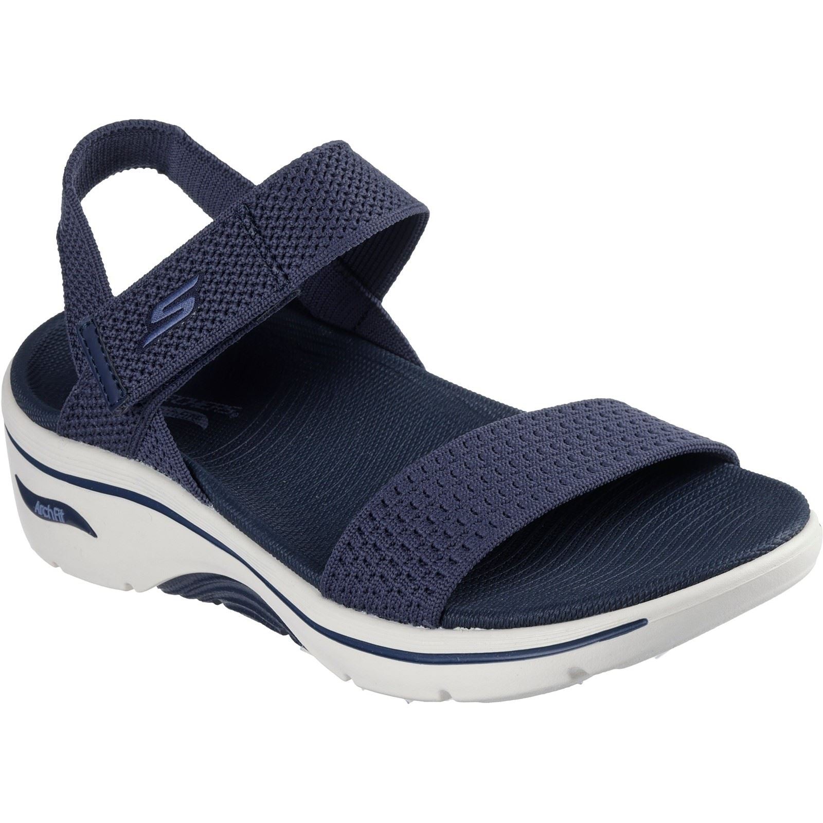 Skechers Go Walk Arch Fit 2.0 Damen Textil Sandalen In Marineblau