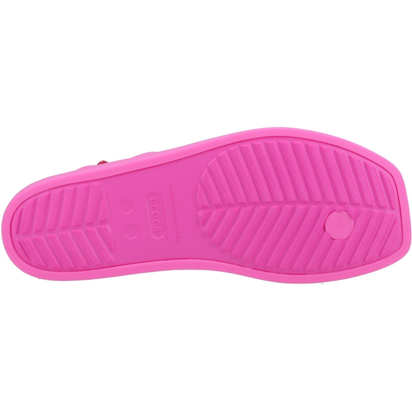 Crocs Miami Thong Flip Synthetik Damensandaletten In Rosa Crush