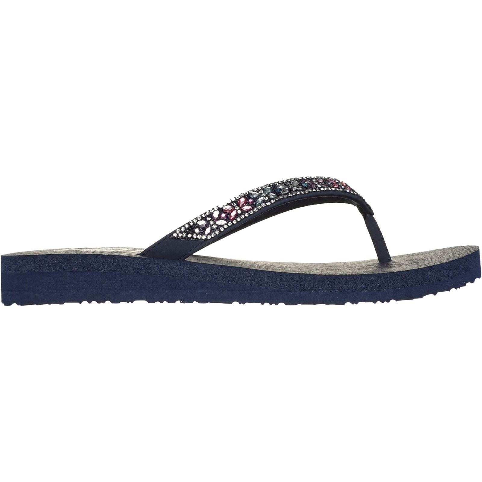 Skechers Meditation - Butterfly Garden Damen-Sandalen Aus Synthetik In Marine/Mehrfarbig