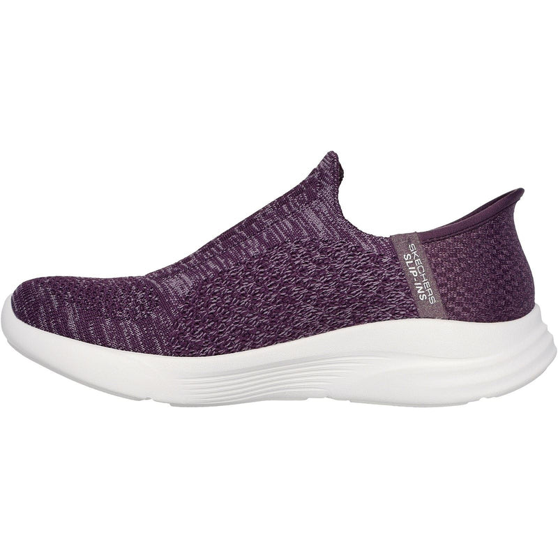 Skechers Relaxed Fit Sport Polyester Damen Dunkelviolette Sneaker