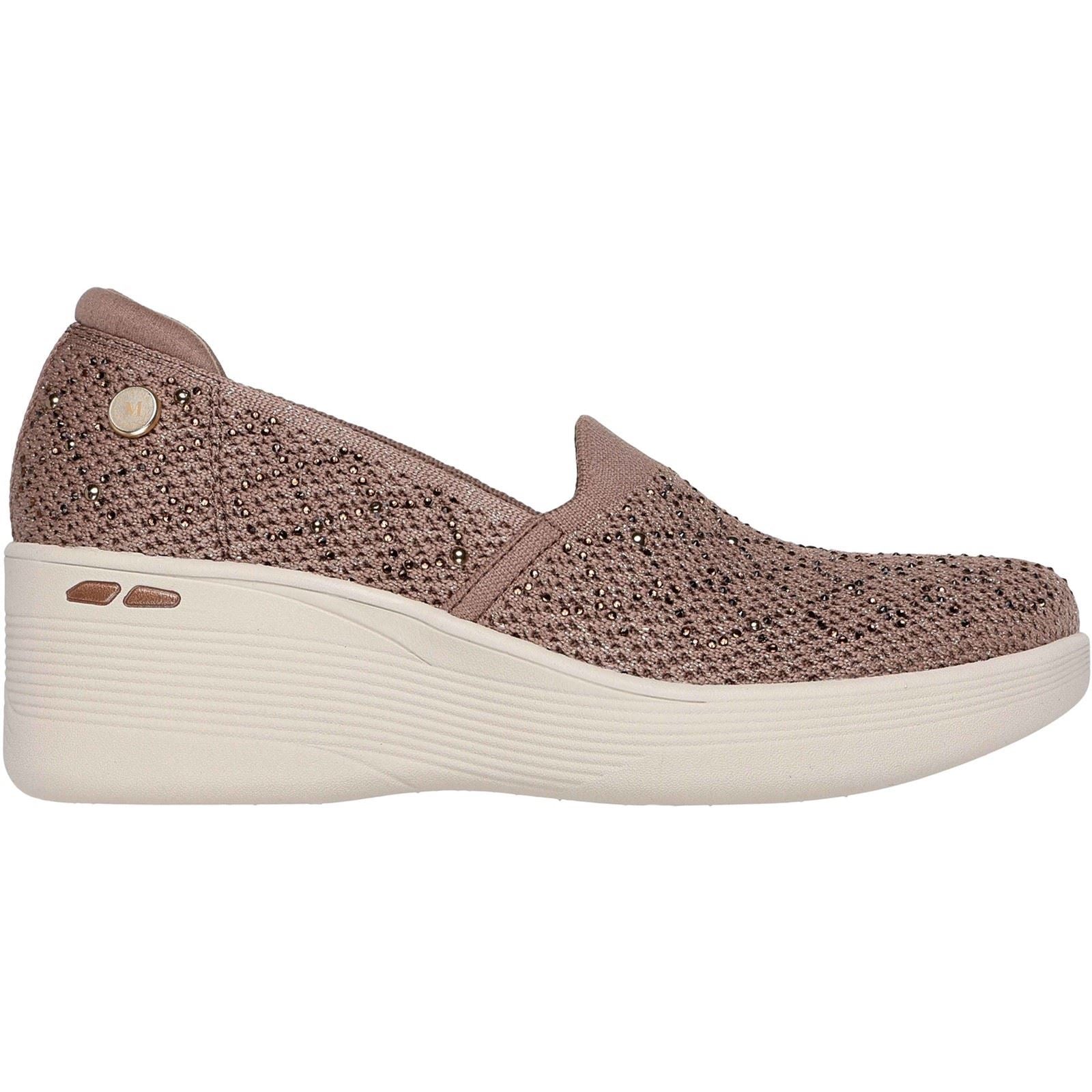 Skechers Pier-Lite My Reflection Polyester Damen Mocha Sneakers