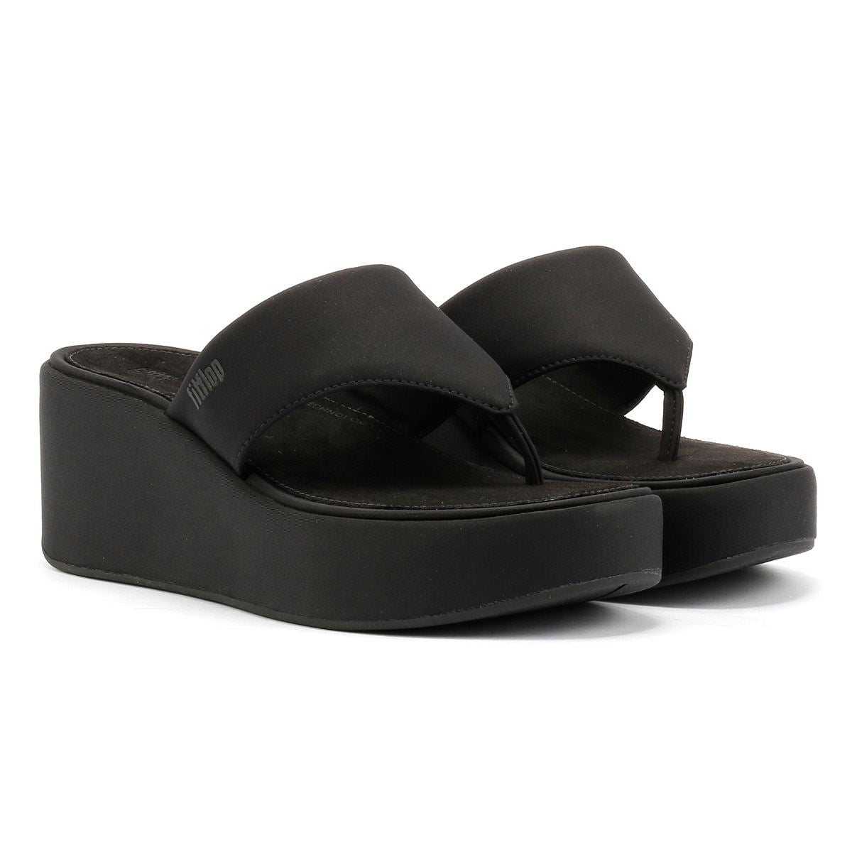 FitFlop Platfforms Wedge Damen Schwarze Farbe Sandalen