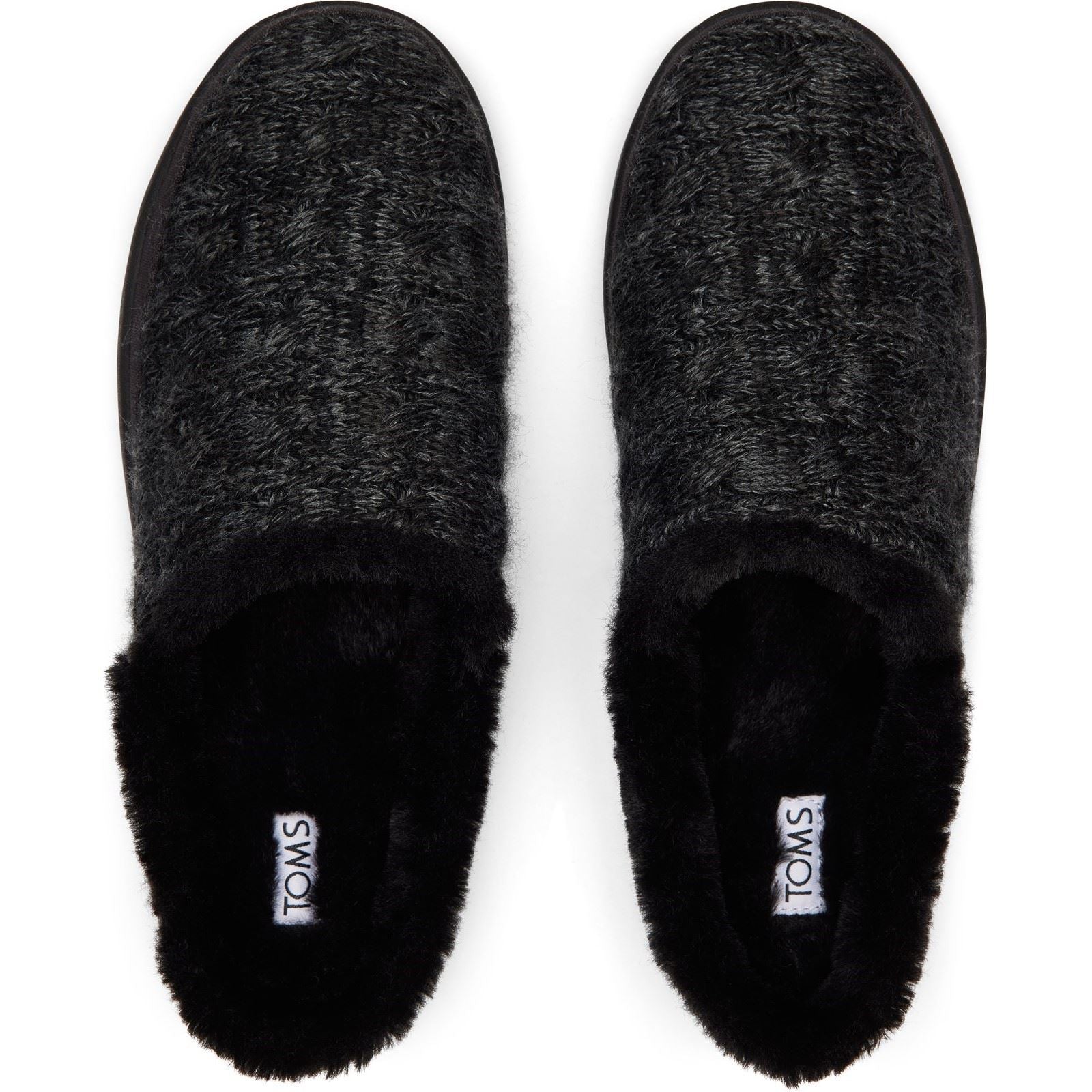 TOMS Sage Polyester Mischung Damen Schwarze Slippers