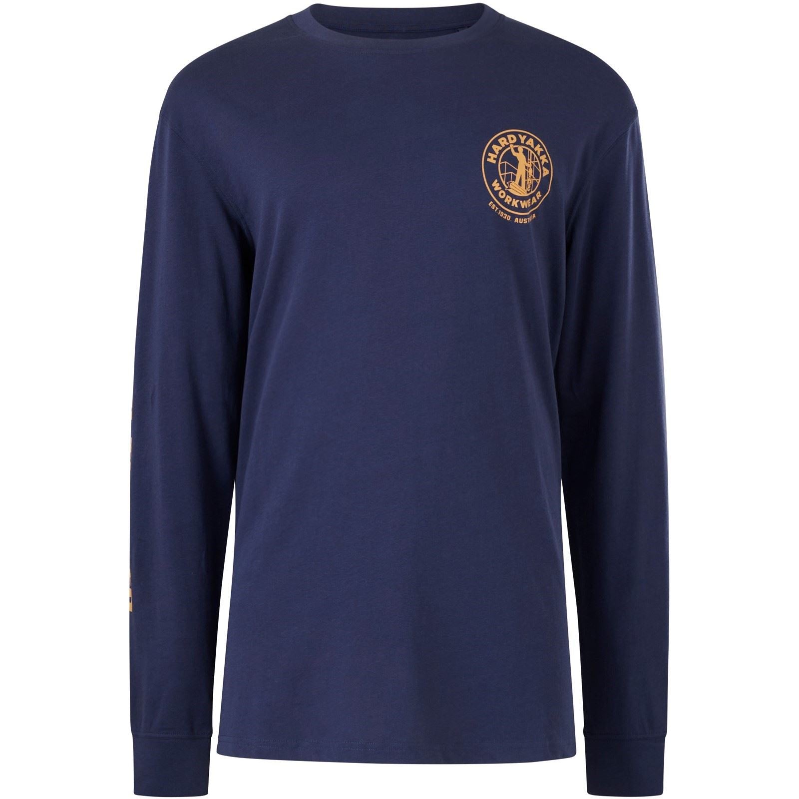 Hard Yakka Heritage Icon Baumwolle Herren Blau T-Shirt
