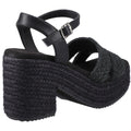 Hush Puppies Jamelia Espadrille Heel Damen Sandalen In Schwarz