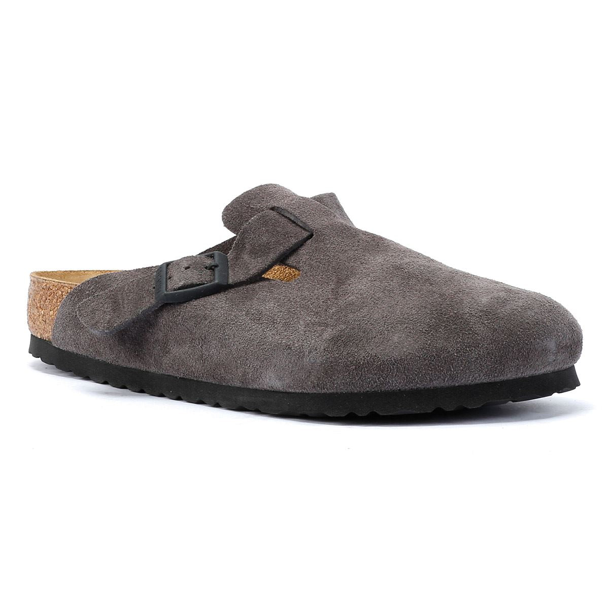 Birkenstock Boston Graue Wildleder Clogs Tower London.De