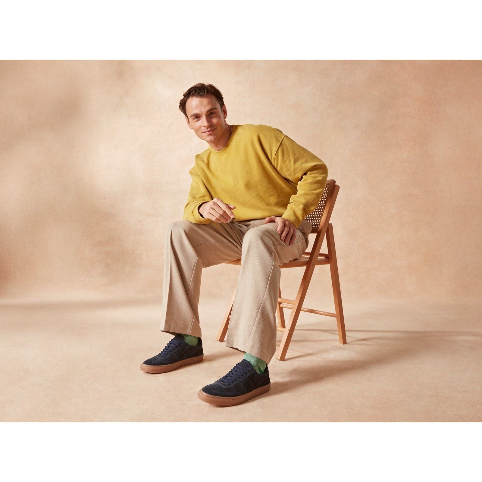 Hush Puppies Riley Herren Wildleder Sneaker In Marineblau Aus Wildleder