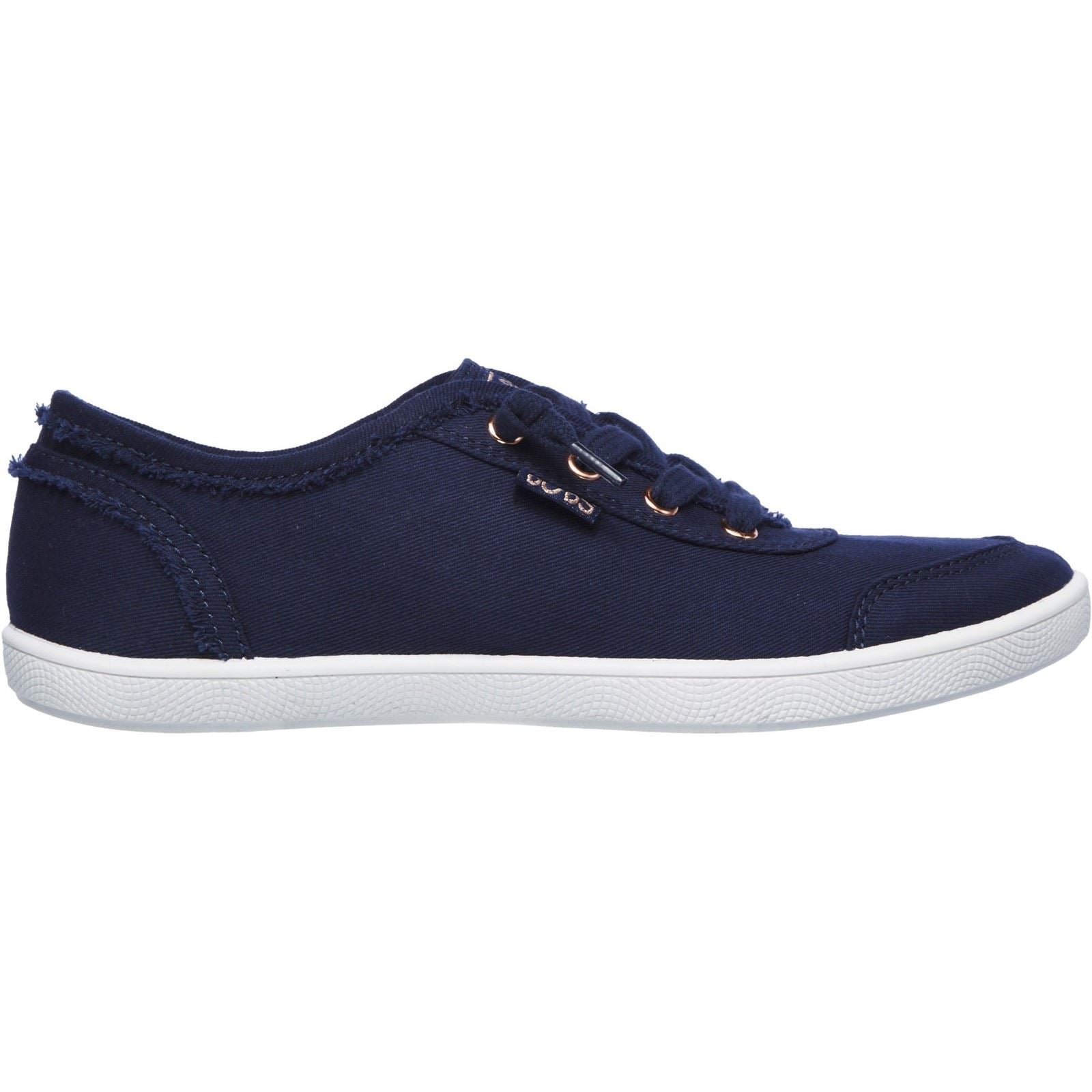 Skechers BOBS B Cute Baumwoll Damensneaker In Marineblau