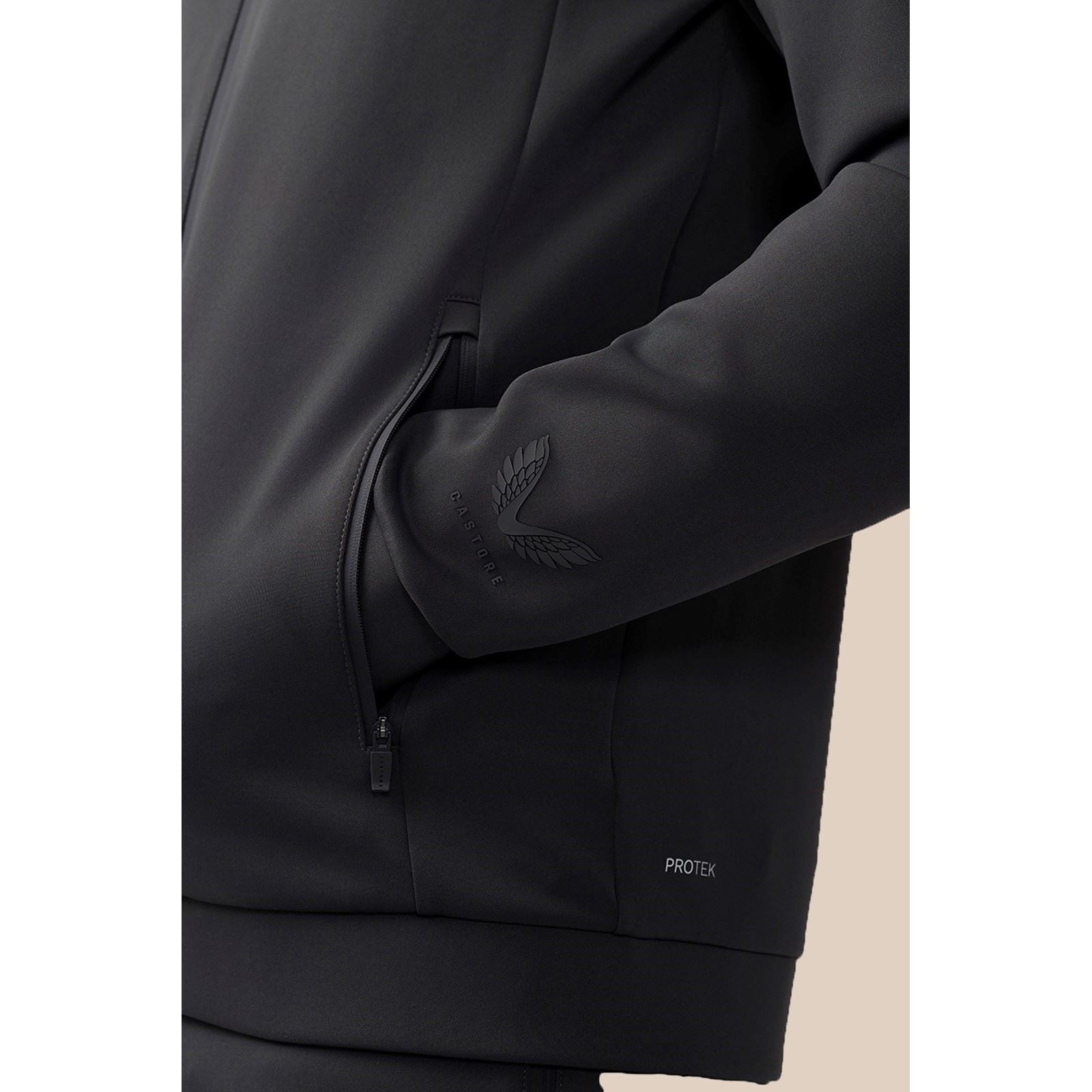 Castore Scuba Full Zip Through Hoody Polyester Herren Grauer Kapuzenpullover