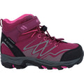 Hi-Tec Blackout Mid Polyester Soft Shell Mädchen Wanderstiefel In Dunkelrosa/Fuchsia