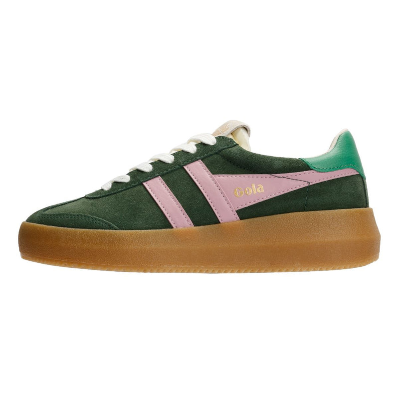 Gola Athena Wildleder Damen Grüne Sneakers