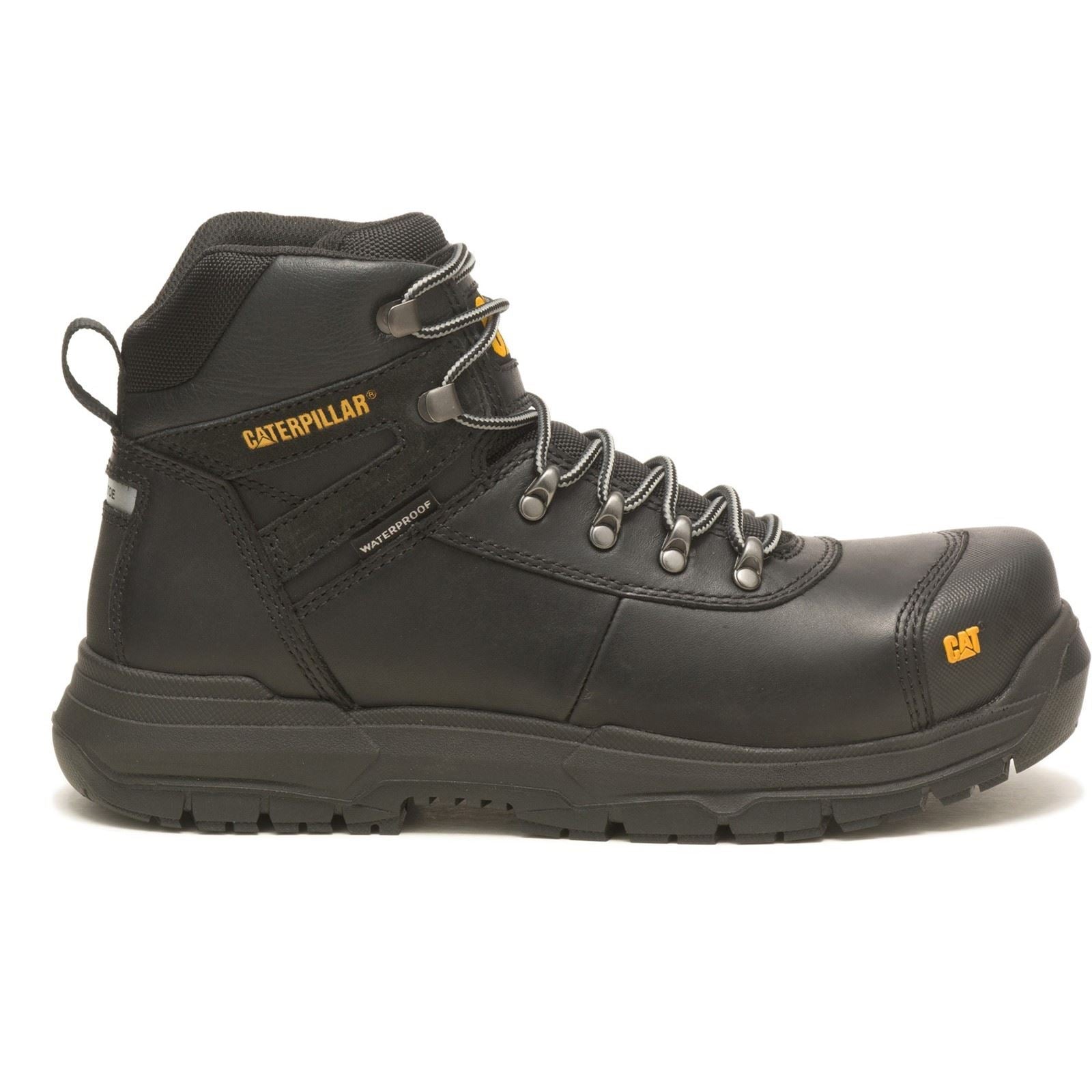 Caterpillar Pneumatische 2.0 Leder Schwarze Sicherheitsstiefel