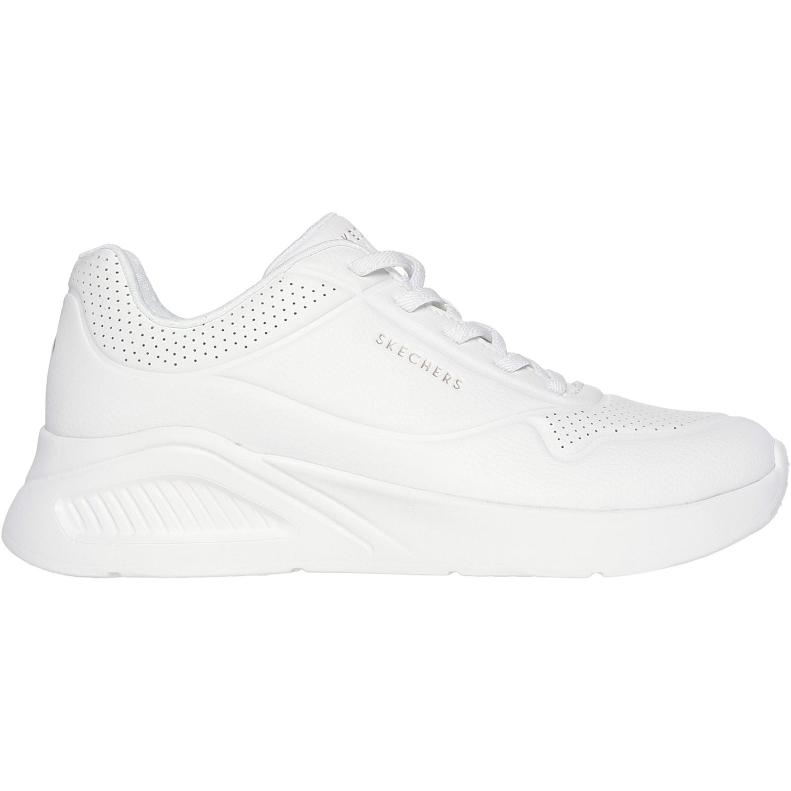 Skechers Uno Lite Lite Work Synthetik Damen Sneaker In Weiß