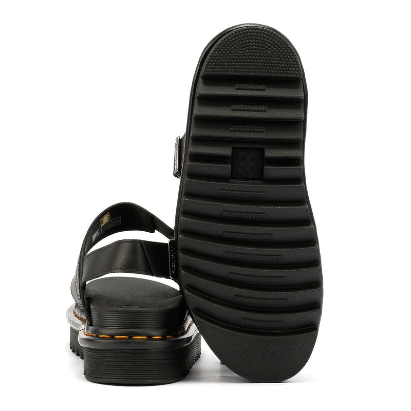 Dr. Martens Voss II Athena Damen Sandalen Aus Schwarzem Leder