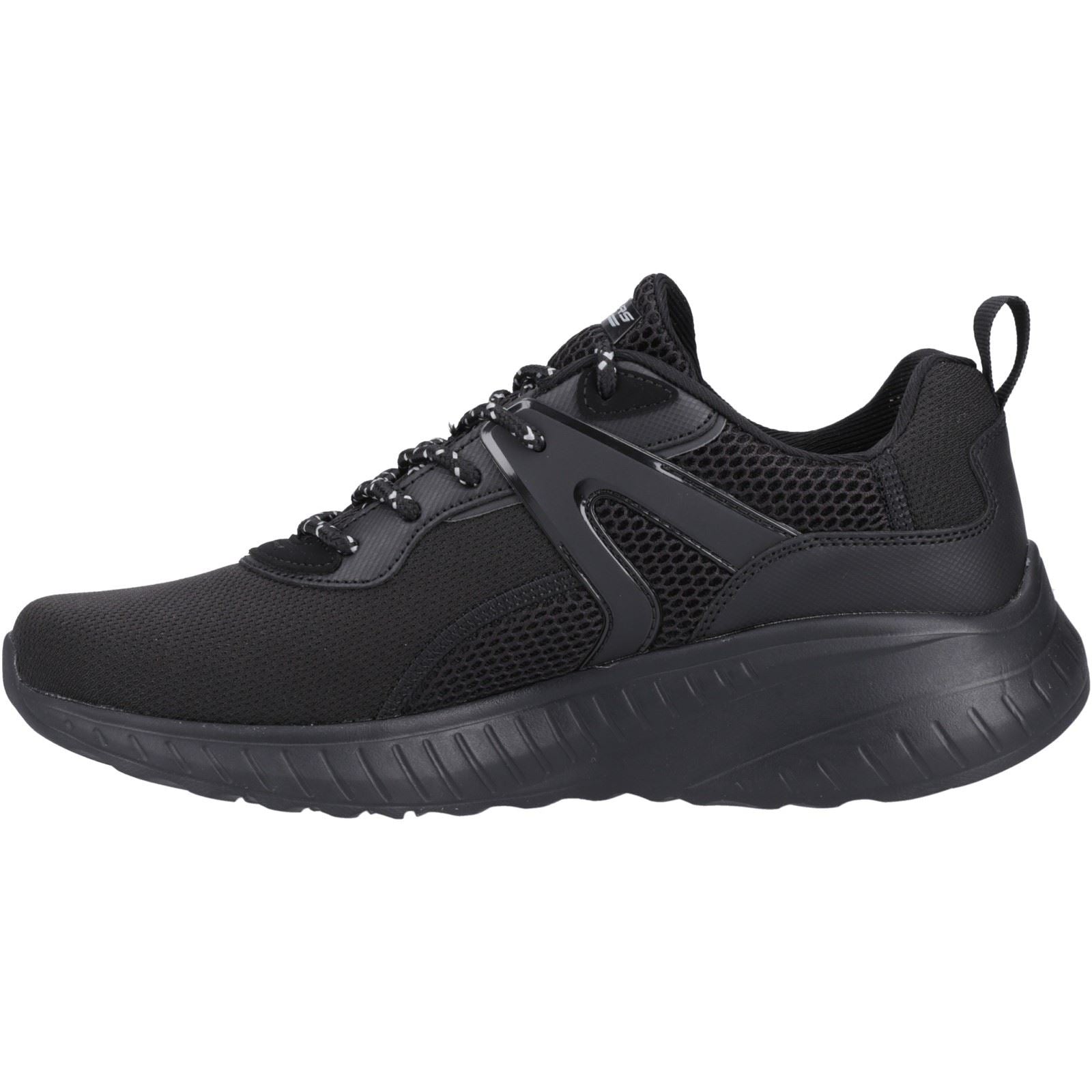 Skechers Bobs Squad Chaos Elevated Drift Synthetik Herren Sneaker In Schwarz