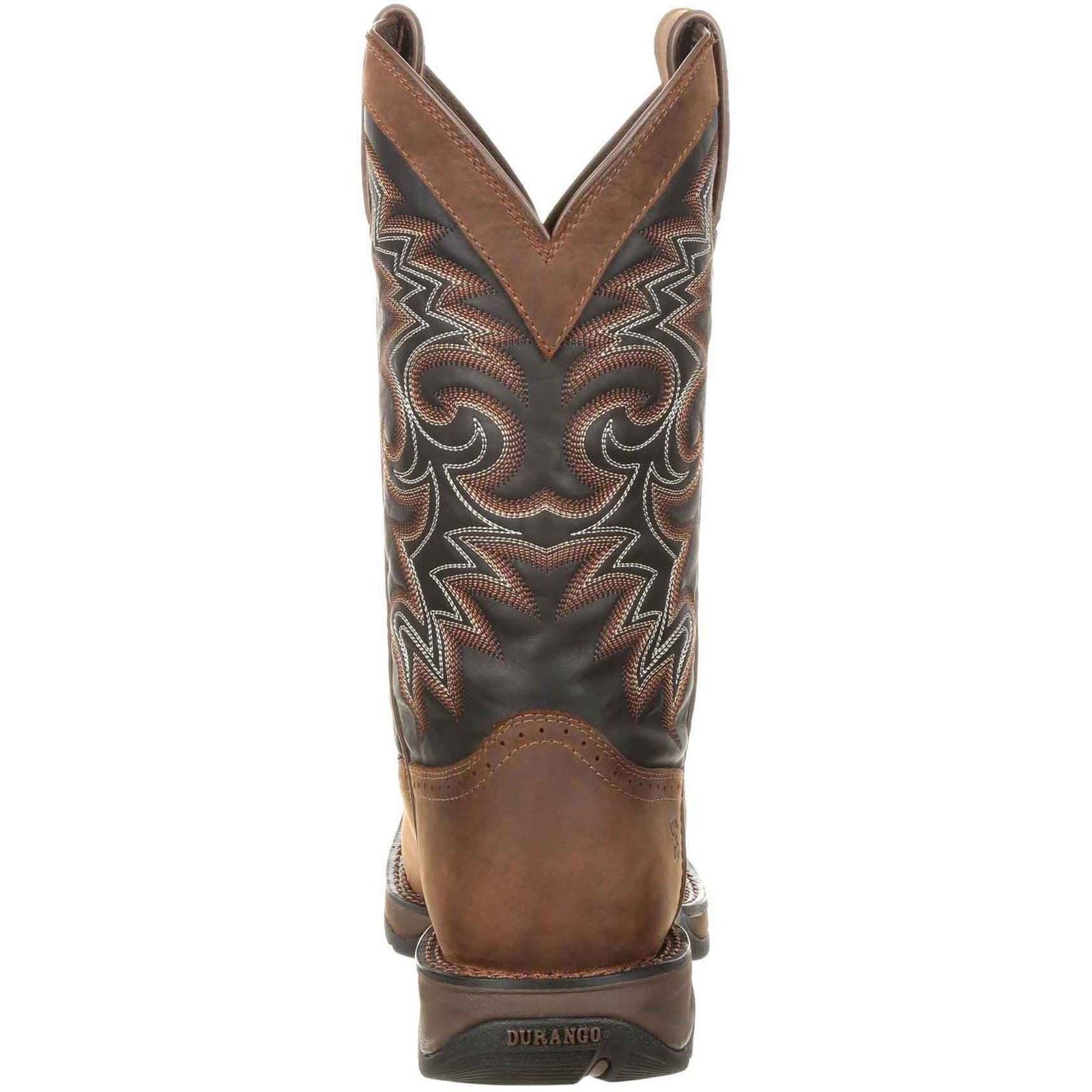 Durango Rebel Herren Stiefel Aus Leder In Schokoladenbraun/Mitternachtsblau