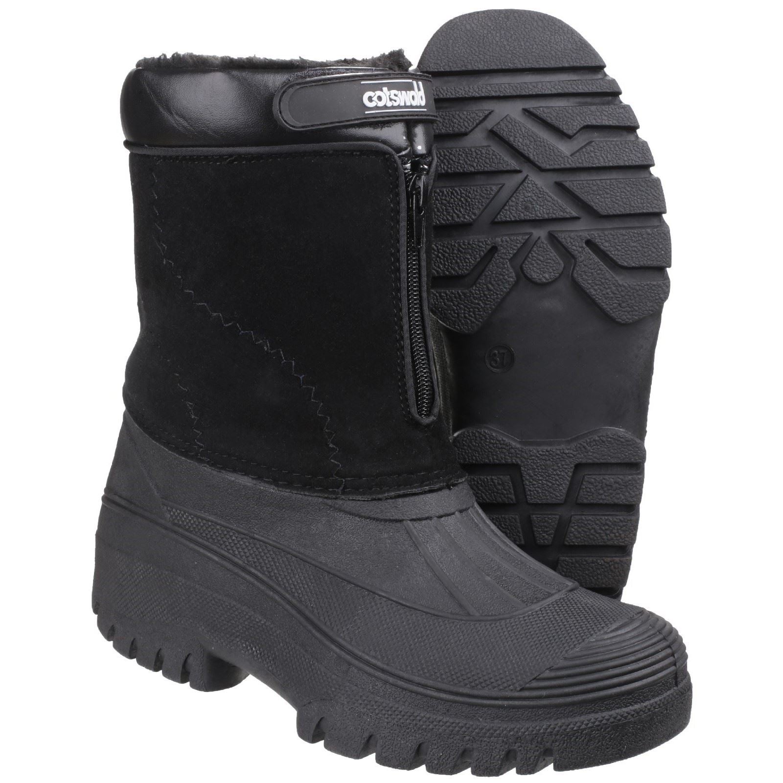 Cotswold Venture Synthetische Schwarze Gummistiefel