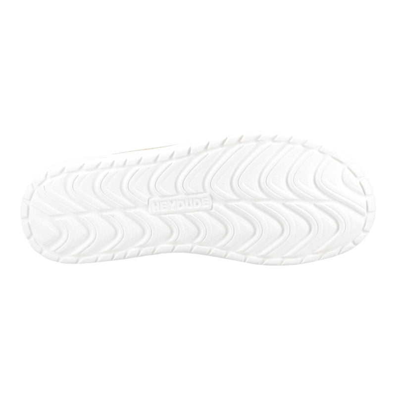 HEYDUDE Mikka Jute Linen Herren Irisch Creme Mokassin Schuhe