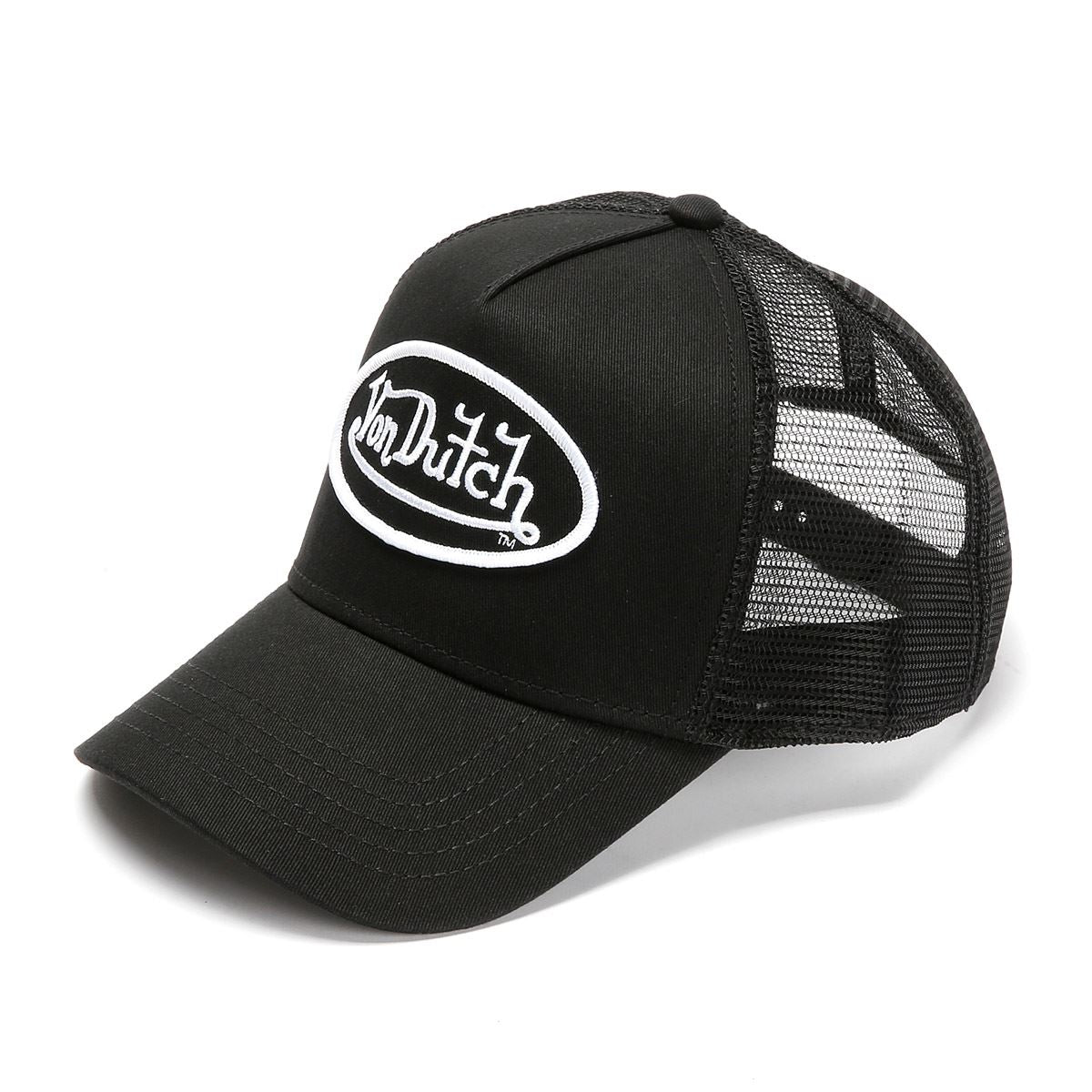 Von Dutch Staple Trucker Baumwollneue schwarze Kappen