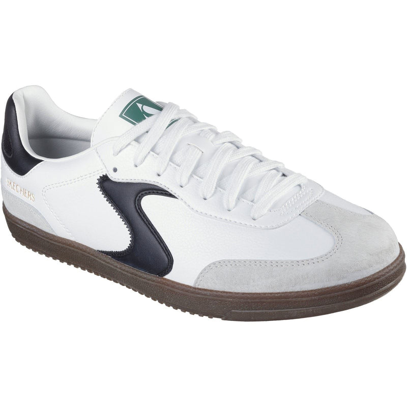 Skechers Hotshot Pyke Synthetische Herren Sneaker In Weiß/Schwarz