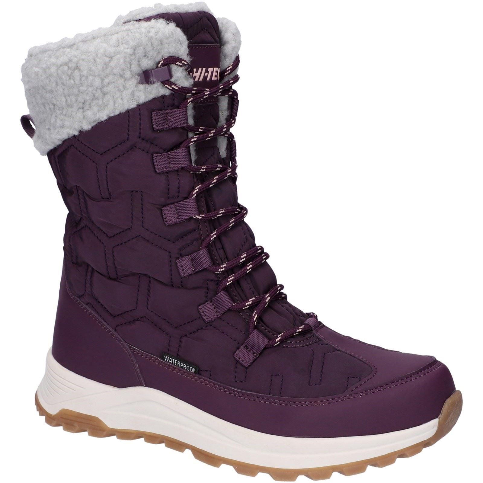 Hi-Tec Sophia Nylon Damen Winter Stiefeletten in italienischem Pflaume/Sepiarose