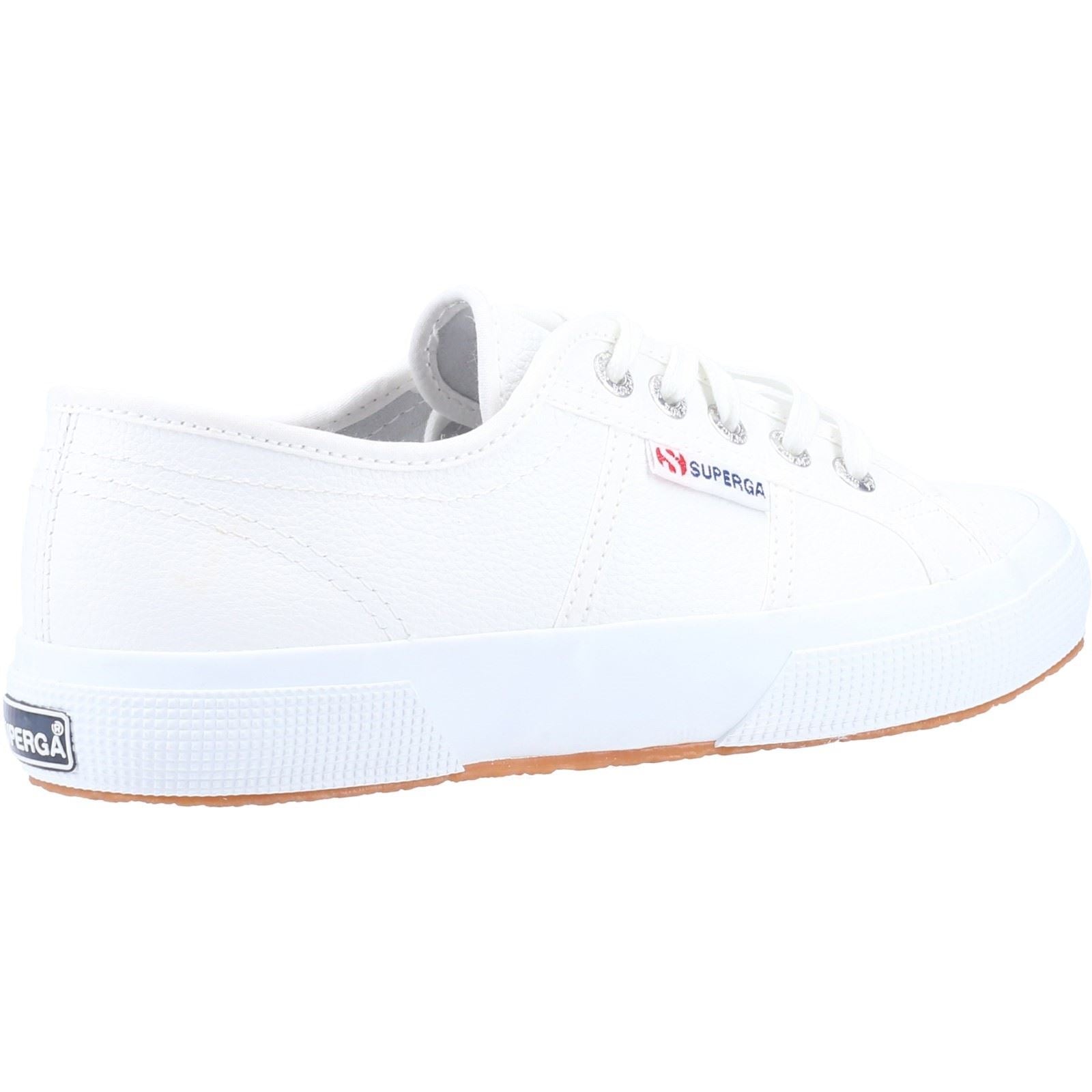 Superga 2750 Leder Damen Weiße Turnschuhe