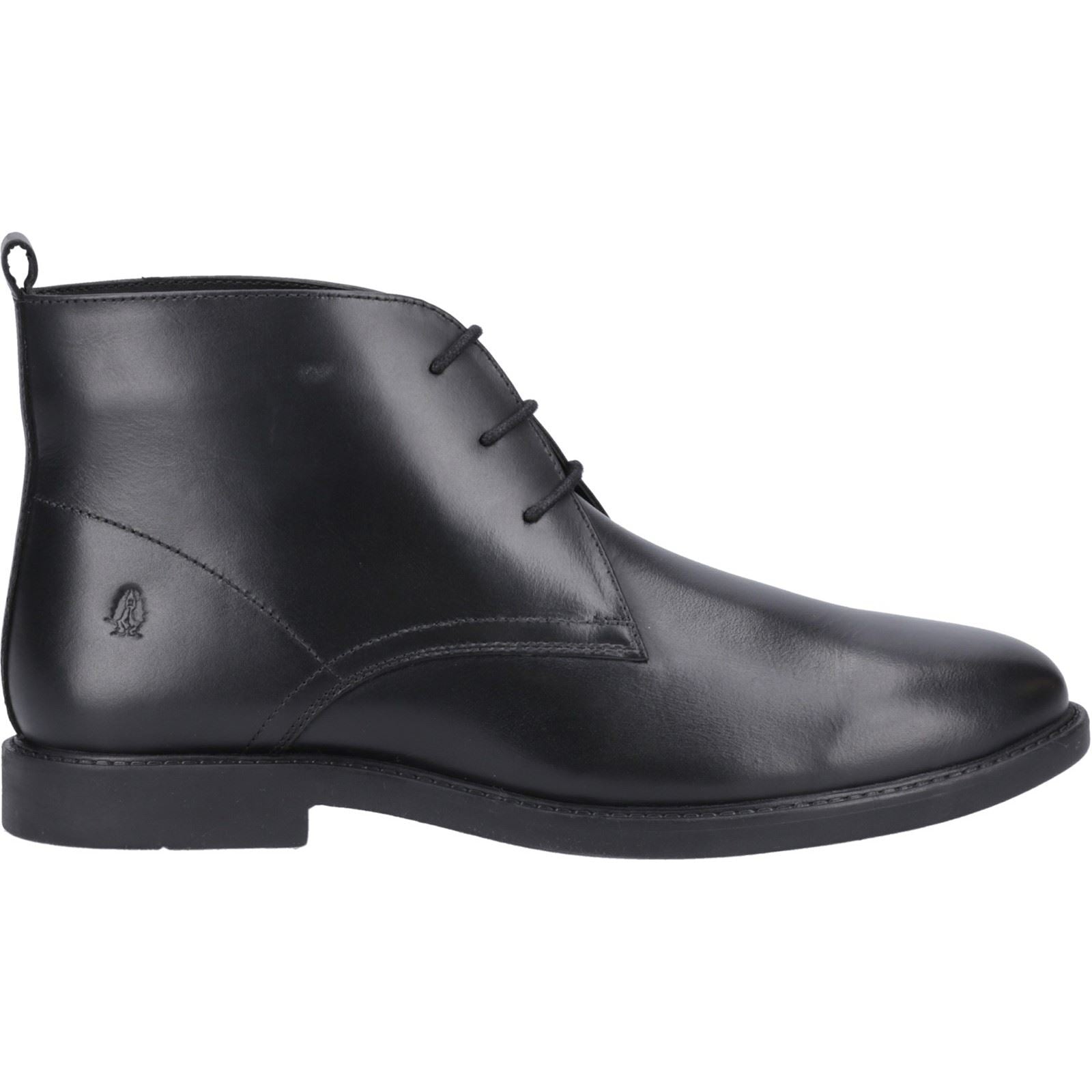 Hush Puppies Tate Senior Lederstiefel Für Jungen In Schwarz