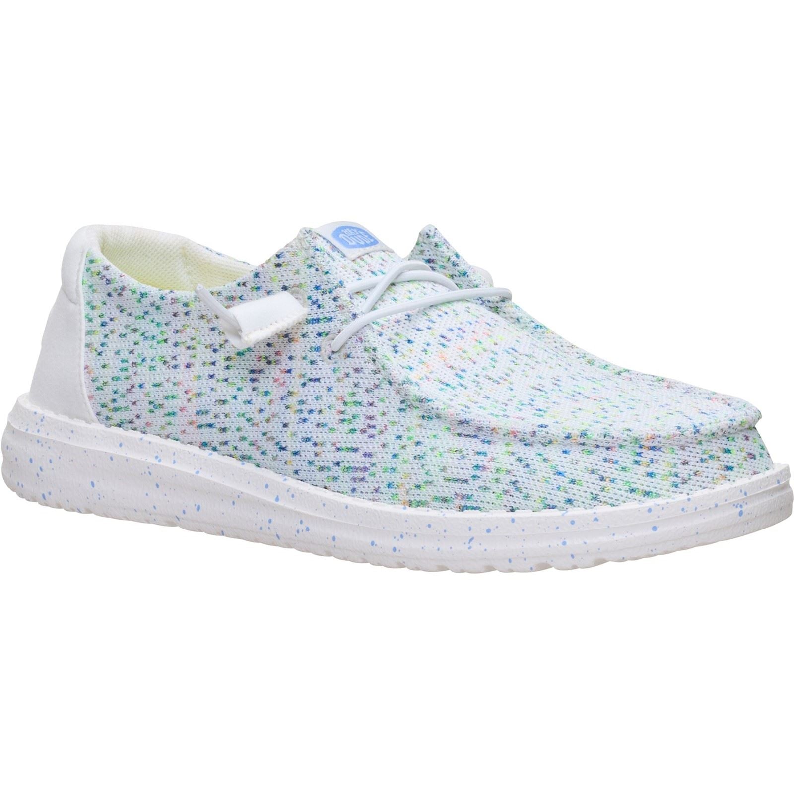HEYDUDE Wendy Stretch Polyester Damen Weiß/Multi Mokassins
