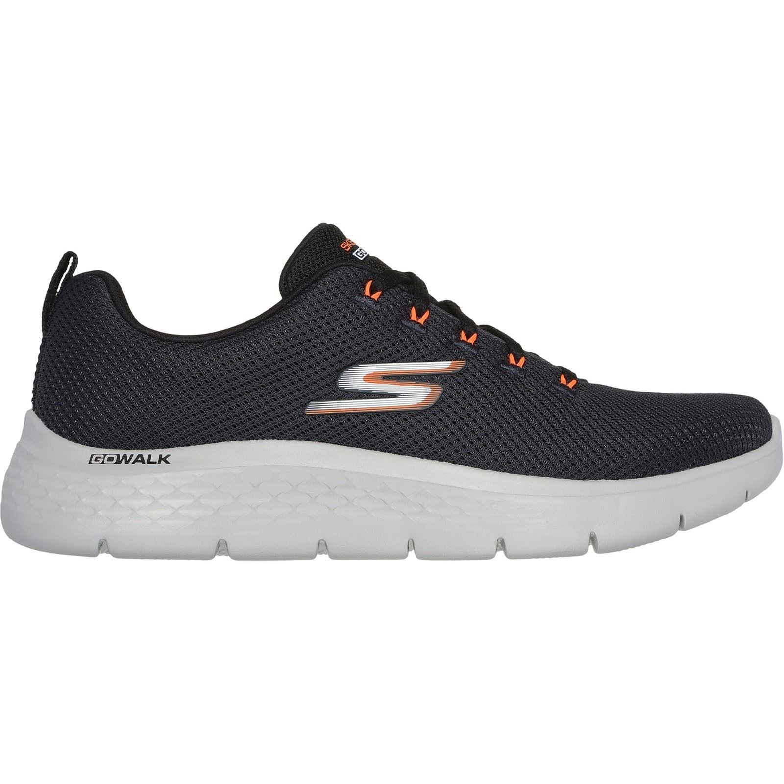 Skechers GO WALK Flex Vespid Textile Herrenschuhe In Anthrazit/Schwarz