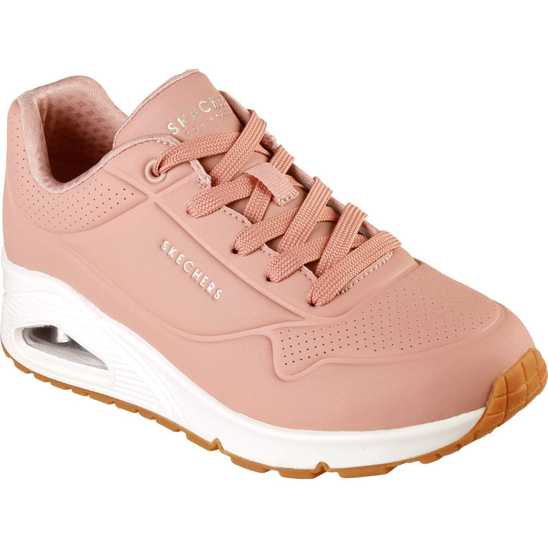 Skechers Uno Stand On Air Synthetik Damen Sneaker In Rosa