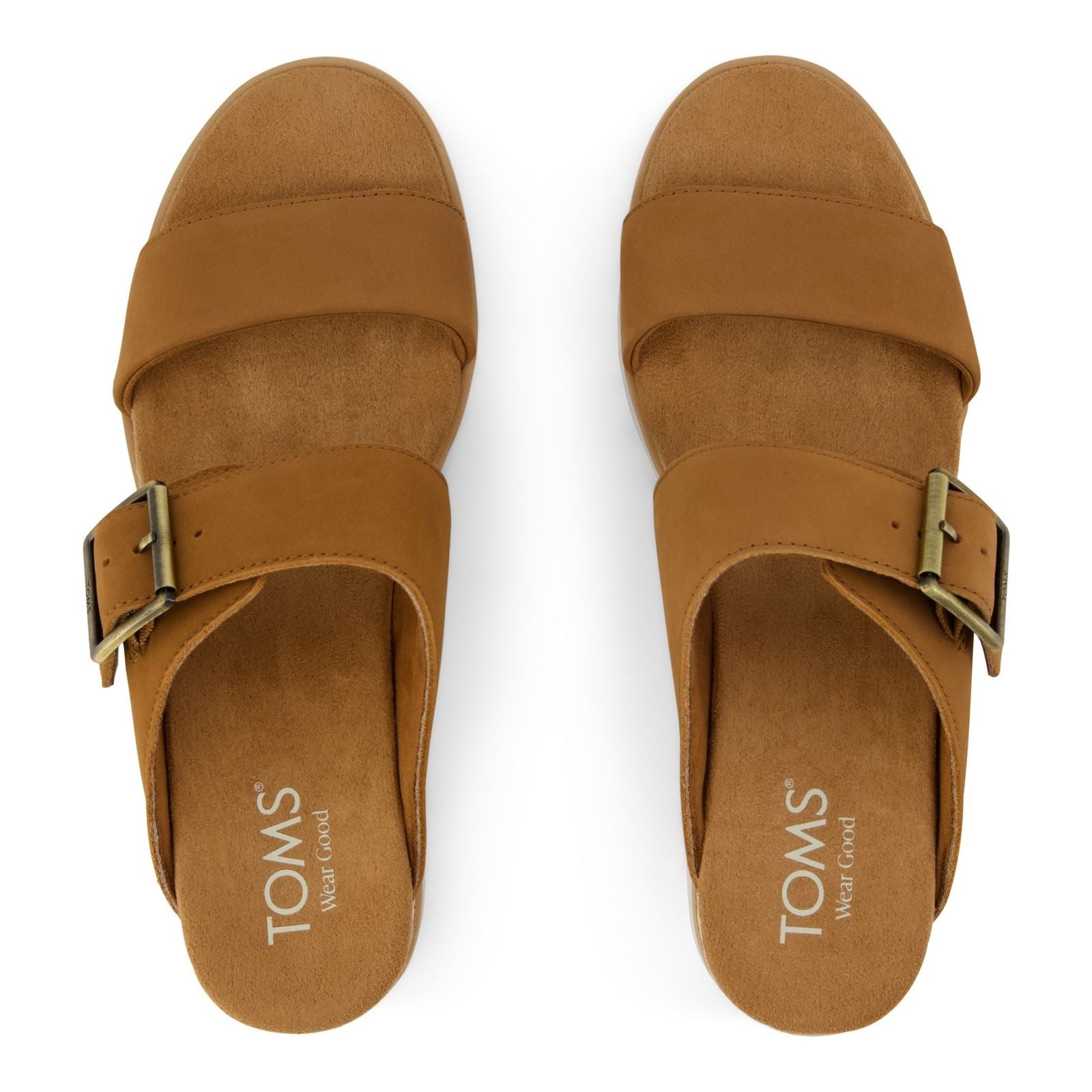 TOMS Diana Leder Damen Braun Zucker Sandalen
