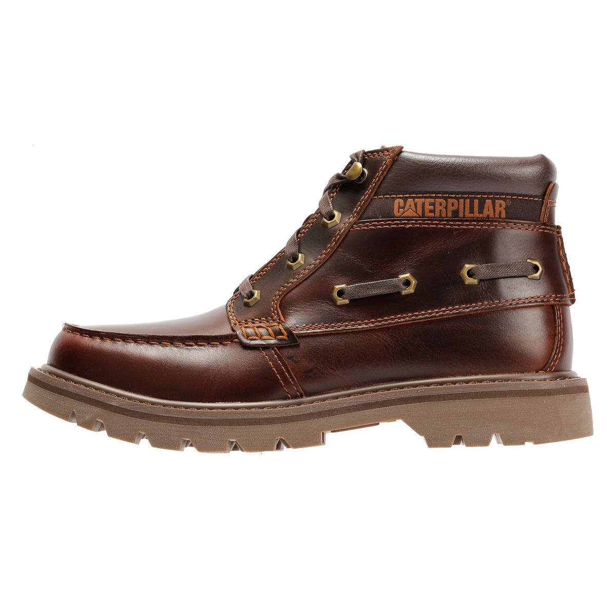 Caterpillar Colorado Boat Mid Leder Herren Braune Stiefel