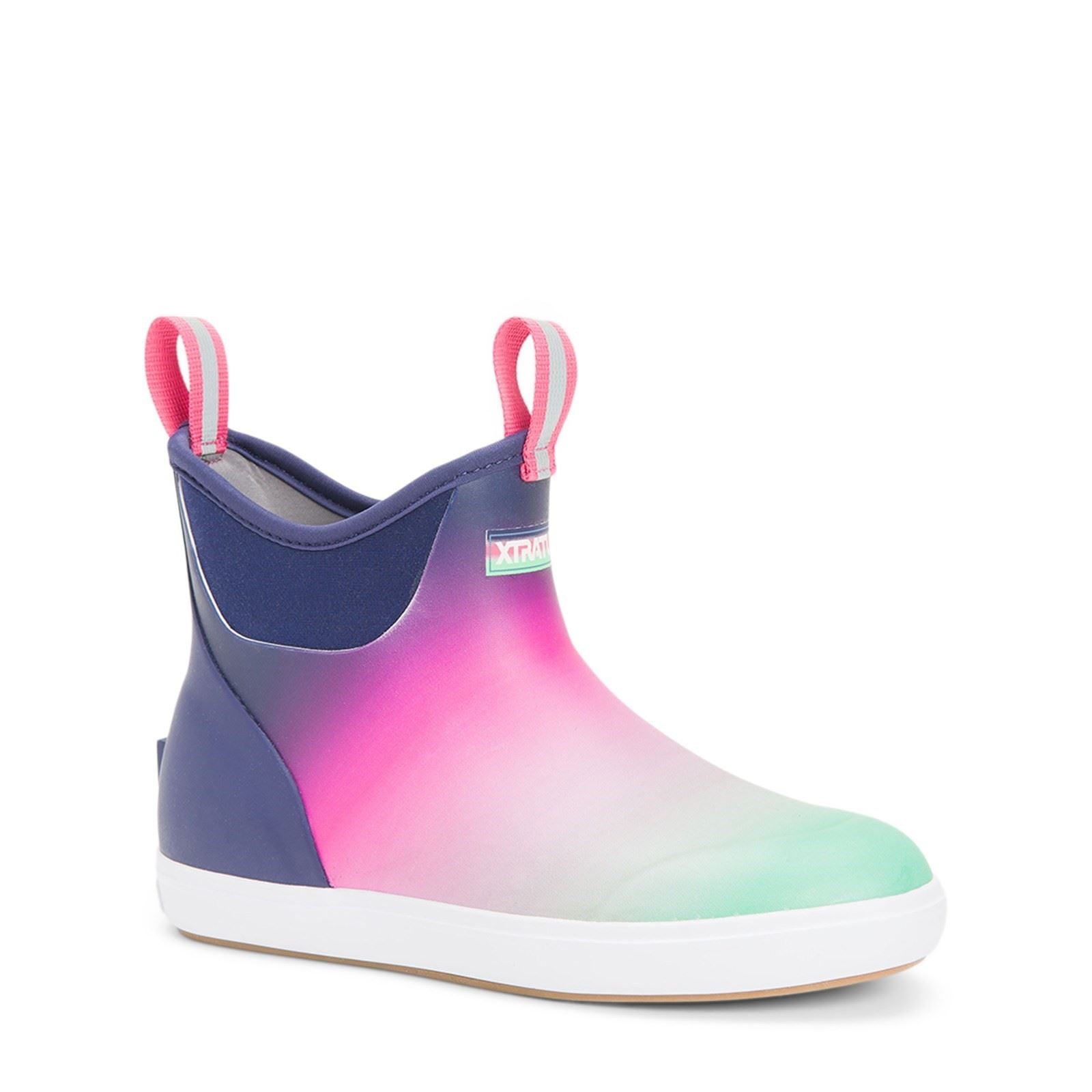 Xtratuf Knöchel Deck Gummi Lila Aurora Gummistiefel