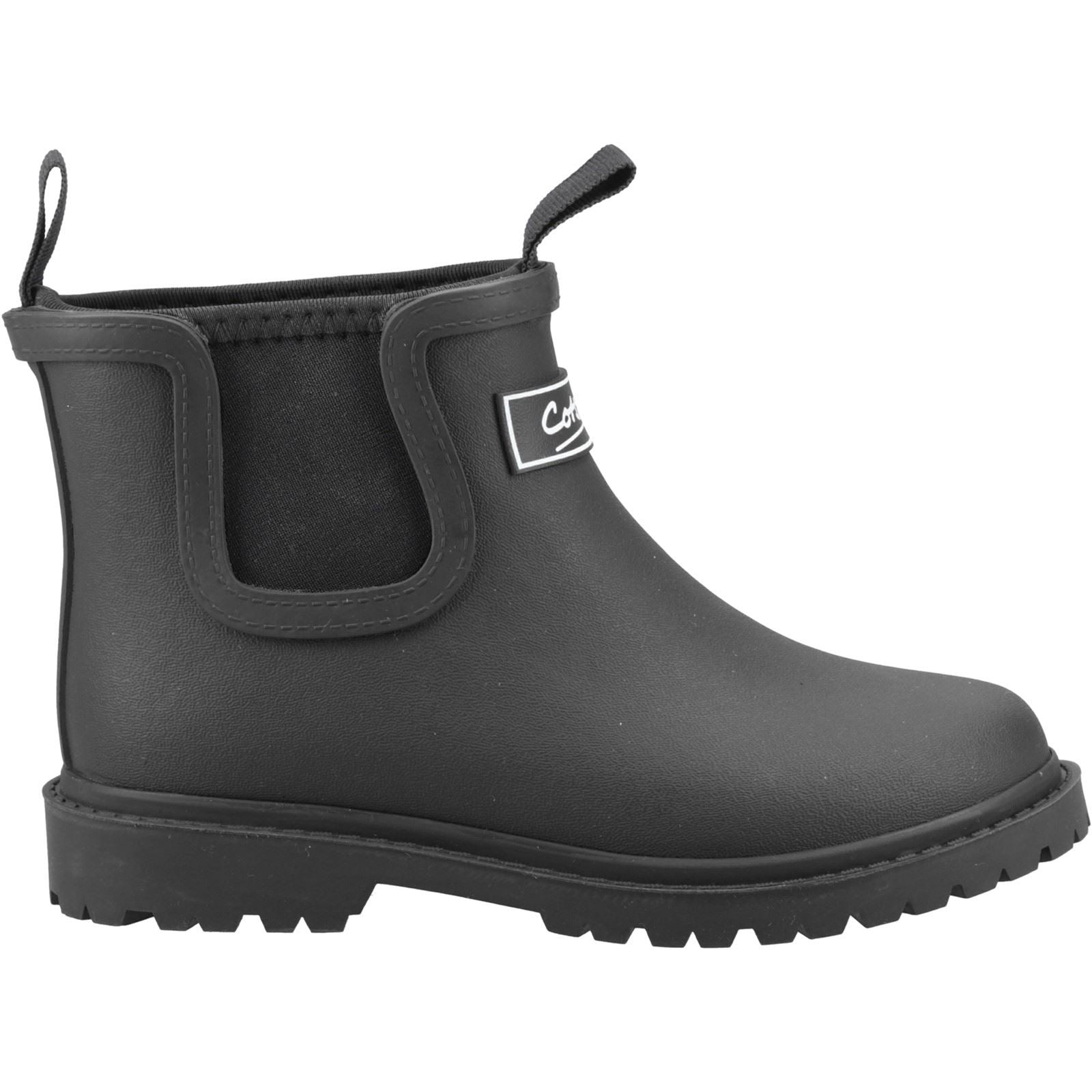Cotswold Barton TPR+Neoprene Unisex Kinder Schwarz Gummistiefel