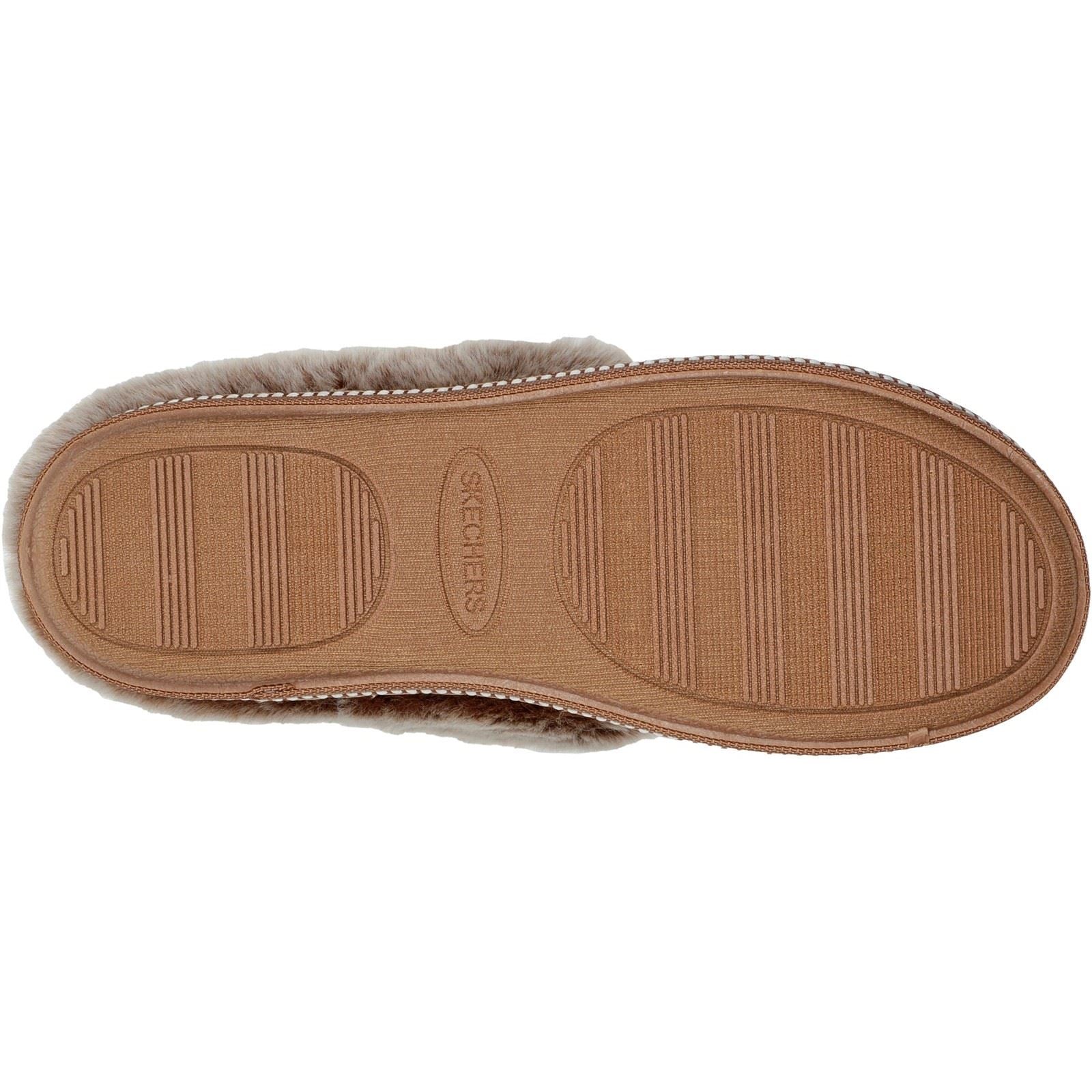 Skechers Cozy Campfire Lovely Life Synthetik Damen Hausschuhe In Kastanienbraun