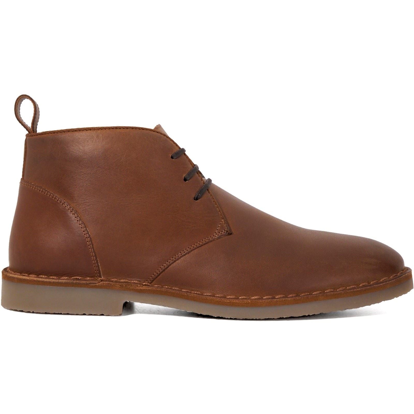 Dune Cashed Wildleder Herren Kastanienbraune Stiefeletten