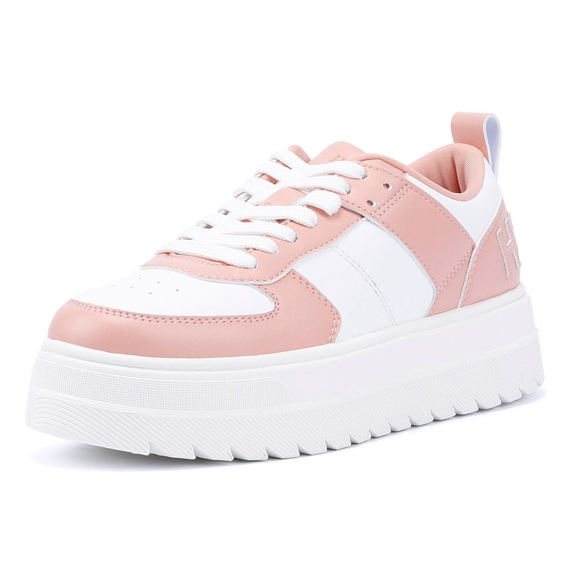 Hugo Lyssa Tennis Leder Damen Weiße Turnschuhe