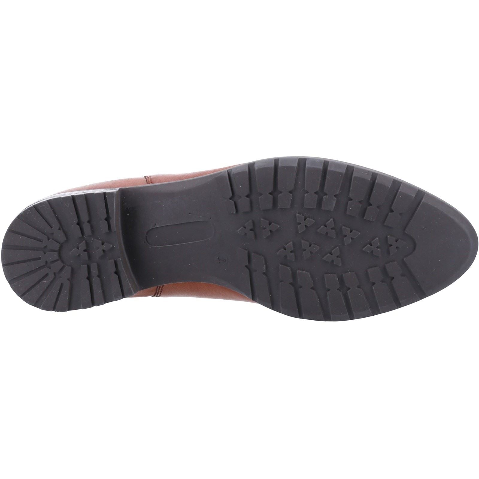 Hush Puppies Sammie Damen Flache Chelsea Stiefel aus Leder in Tan