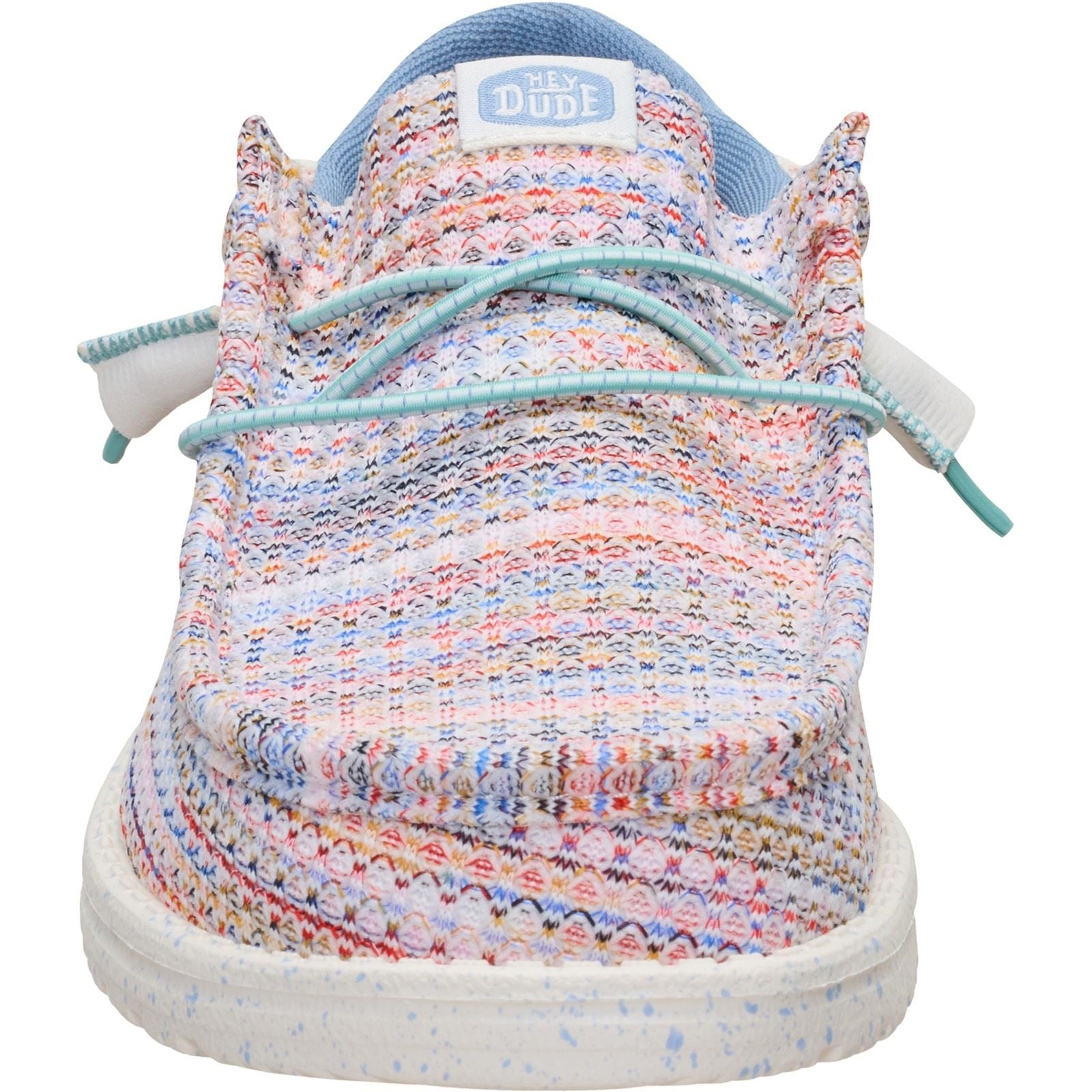 HEYDUDE Wally Funk Multi Mesh Polyester Herren Egret/Multi Mokassin Schuhe
