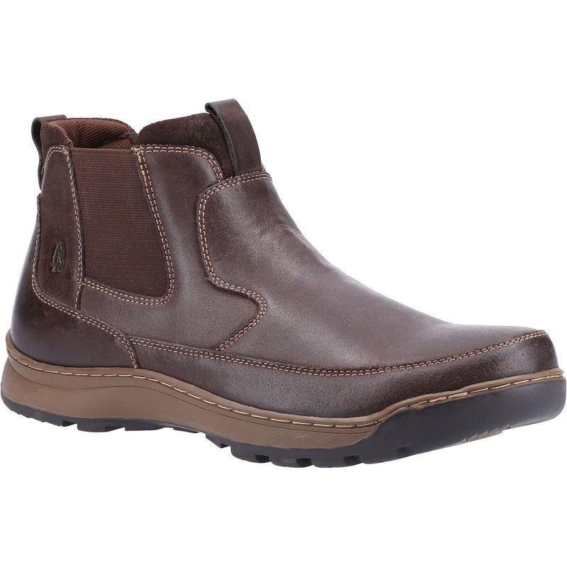 Hush Puppies Gavin Leder Herren Stiefel Braun