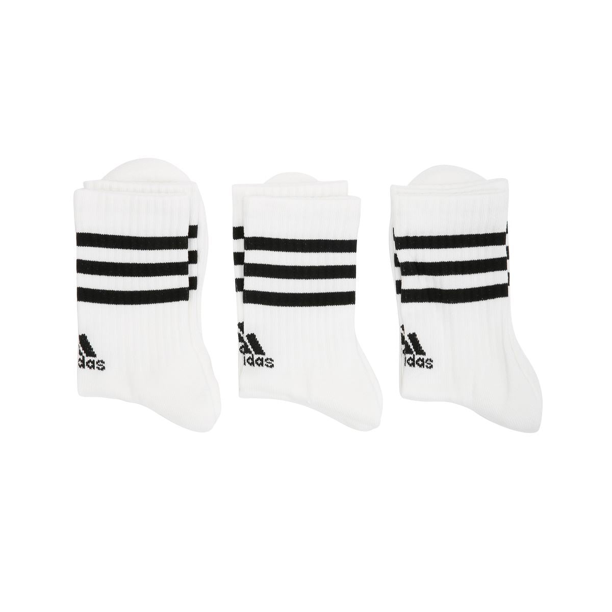 Adidas 3S C SPW 3er Pack Crew Socken in Weiß/Schwarz