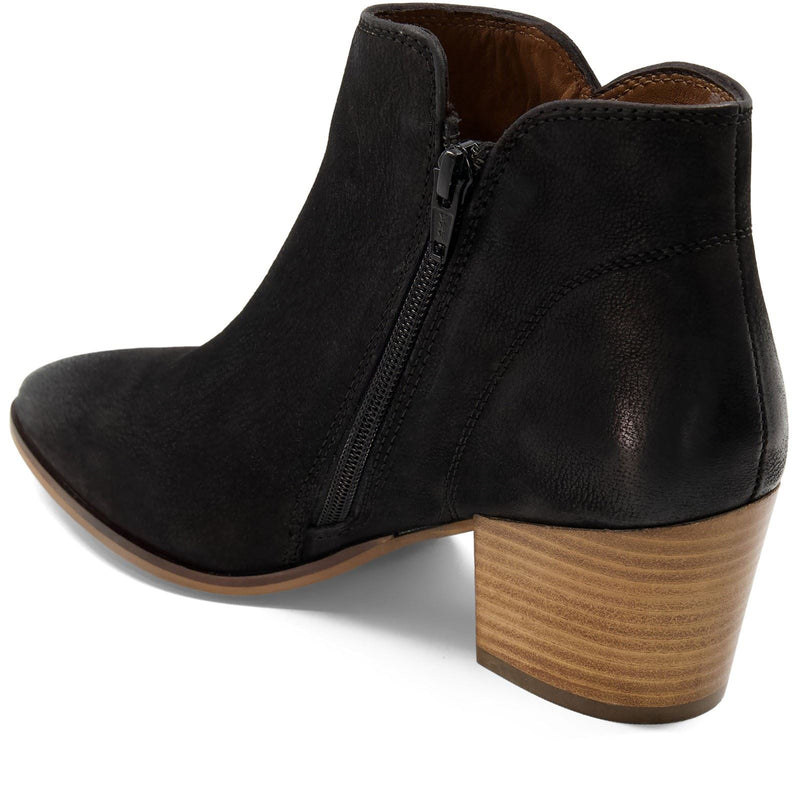 Dune Parlour Nubuk Damenstiefel In Schwarz