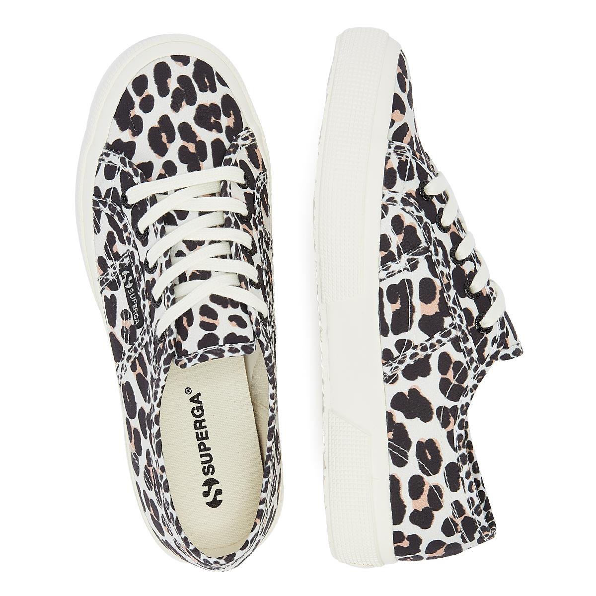 Superga 275 Damen-Sneaker In Beige Mit Hellem Leopardenmuster
