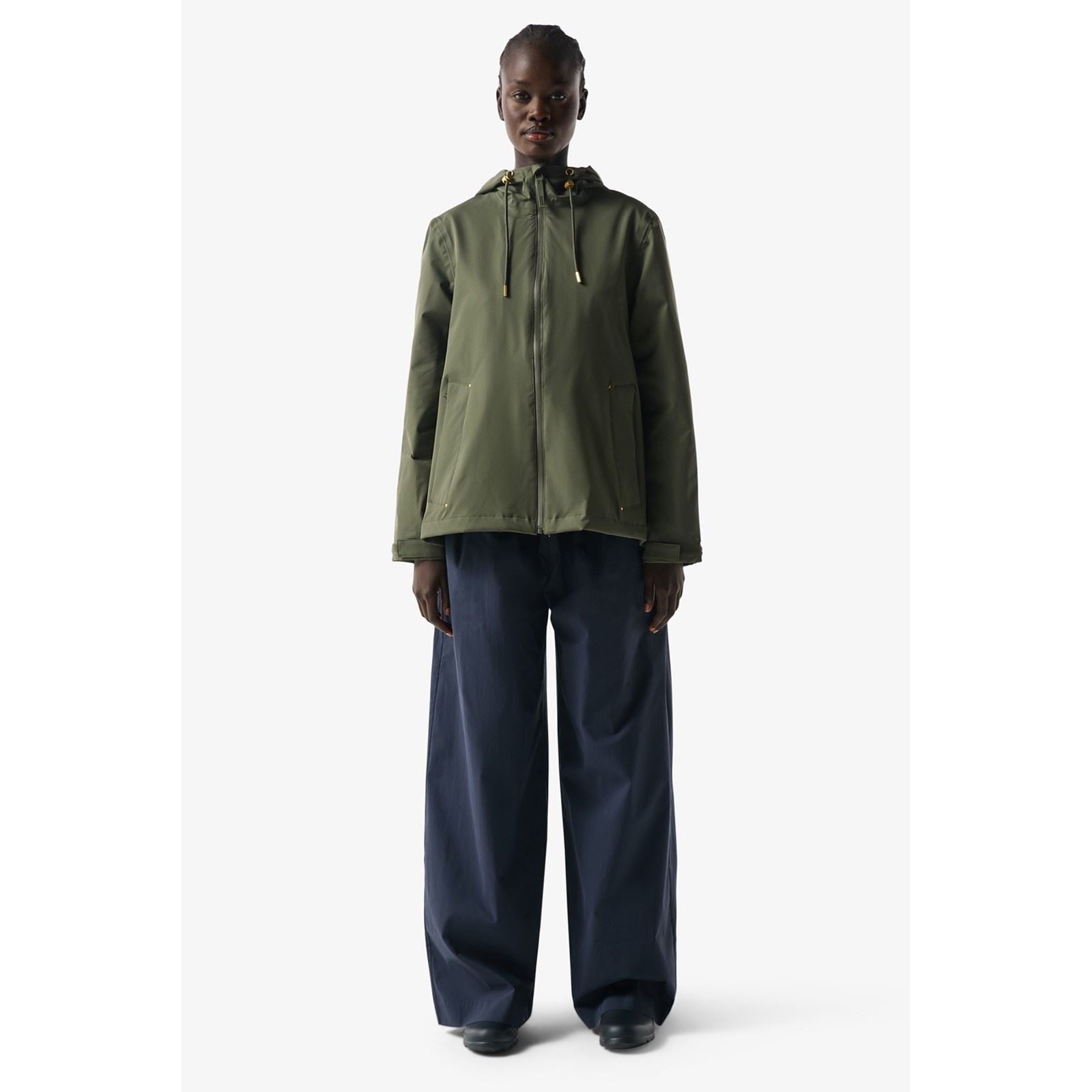 Hunter Original Lightweight Waterproof Damen Grüne Regenjacke