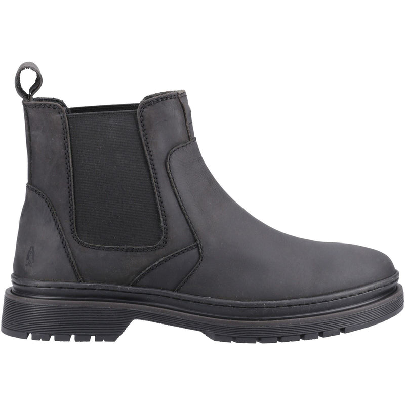 Hush Puppies Jamie Herren Stiefel aus schwarzem Leder