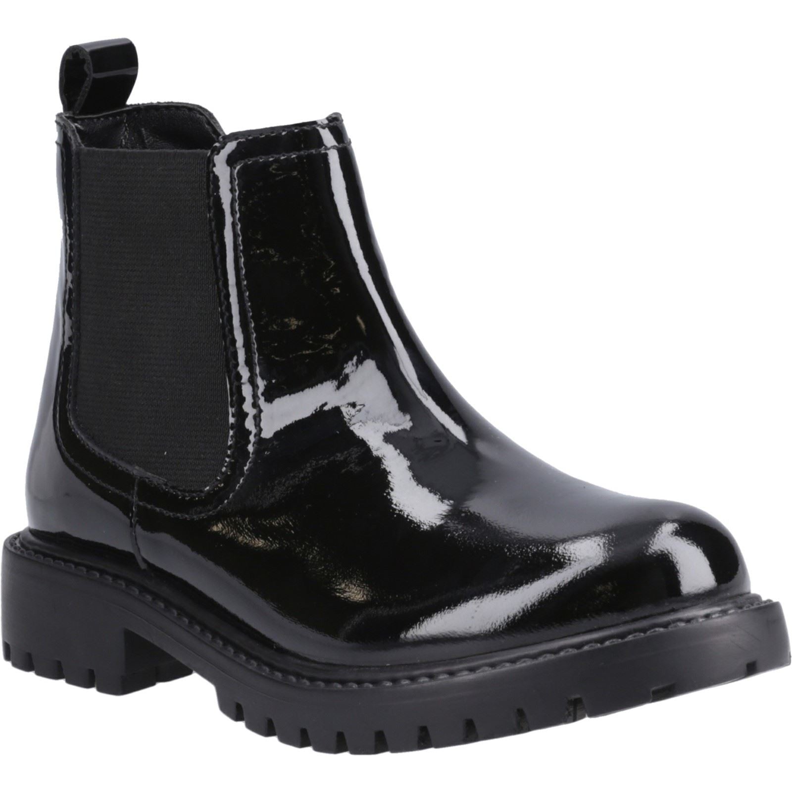 Hush Puppies Ariella Chelsea Mädchen Schwarze Farbe Lederstiefel