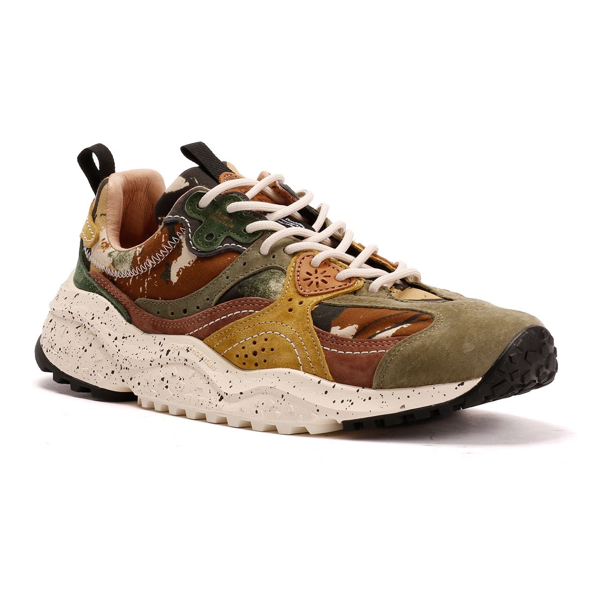 Flower Mountain Wave Wildleder Herren Grüne Sneaker